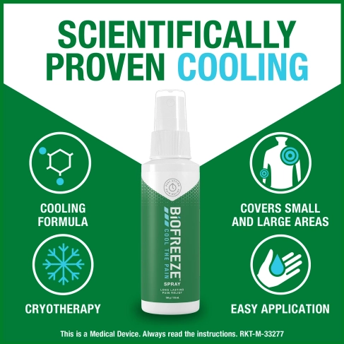 Biofreeze Pain Relief Spray - 118ml